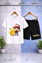 Children's Pikhacu Esli Ikil Printed Crew Neck T-Shirt - Shorts Set