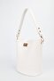 Women's White Wallet Detailed Bucket Model Hand and Shoulder Bag Molina - 8