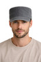 Men's Washable Castro Hat with Adjustable Buckle, Casual Unisex Gray Cap