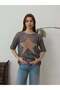 Knitted Blouse Star Pattern - 4