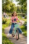 Girl's Long Denim Outfit Set, Summer Short-Sleeved Cotton Fabric, Super Quality, Floral Embroidery. - 4