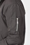 Men's Anthracite Waterproof Spring Jacket with Sleeve Zipper Detail - 3