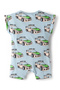 Knit Half Sleeves Racing Printed Rompers (Pack of 3) - Multicolor - 8