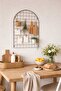 Lefi̇ Ev 40X60Cm Arched Metal Wire Board Decorative Wall Note Holder Photo Hanger Office Home Organizer - 3