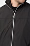 Men's Black Waterproof Spring Jacket with Sleeve Zipper Detail - 4