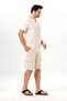 Men's Şile Bezi Summer V-Neck Short Sleeve Undershirt Cream Krm - 5