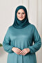 Women's Two-Thread Combed Cotton Long Hijab Tunic Plus Size - 3