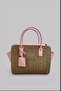 Amalfi Wicker Weave Bag with Leather Detailing, Stylish Daily Handbag