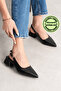 5cm Women's Heeled Shoes Skin Black