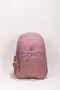 5-Compartment Luxury Crinkle Waterproof Fabric High School and Middle School Backpack + Monkey Keychain Gift - 2