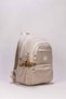 5-Compartment Luxury Waterproof Crinkle Fabric High School and Middle School Backpack + Monkey Keychain Gift