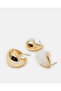 Women Gold Embellished Earrings (3 Pairs) - 2
