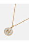 Women Gold Letter N Necklace Set - 2