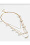 Women Gold Layered Embellished Necklace