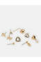Women Gold Embellished Earrings (9 Pairs) - 2