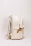 4-Compartment Luxury Crinkle Waterproof Fabric High School and Middle School Backpack + Monkey Keychain Gift - 4