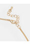 Women Gold Letter M Necklace Set With Earrings - 3