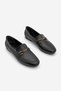 Women's Loafer Moccasin Buckle Classic Casual Shoes Tavelo Black