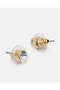 Women Gold Letter K Necklace Set - 4