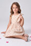 Girl's Brode Fabric Floral Motif Dress - 2