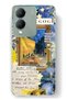 Vivo Y17S Compatible Van Gogh Cafe Terrace Patterned Transparent Phone Case