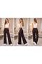 Lycra Knitted Pants with Pipe Leg Pockets, Original Pattern, Domestic Production - 5