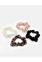 Women Multicolour Scrunchie Set - 2
