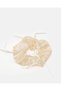 Women Ivory Satin Scrunchie