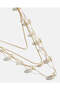 Women Gold Layered Embellished Necklace - 2