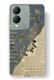 Vivo Y17S Compatible Vintage Newspaper Collage Pattern Transparent Phone Case