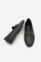 Women's Loafer Moccasin Buckle Classic Casual Shoes Tavelo Black - 8