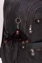 5-Compartment Luxury Waterproof Crinkle Fabric High School and Middle School Backpack + Monkey Keychain Gift - 2