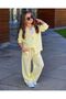Girl's Trend 3-Piece Set Shirt Pants Suspender Badi Combination