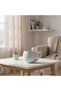 Flower Ceramic Mug Light Blue 360 ​​ml - 2