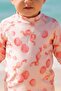 Uv Protected Long Sleeve Baby Girl Swimsuit - Little Cherry - 3
