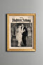 Ataturk and Lady Latife Dance Moment - Vintage Patterned Frame - Slim Model