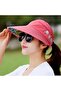 Wide Visor Sun Protection Women's Hat Visor Sports Tennis Hat Rose Kurus - 4