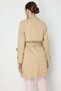 Trench Coat with Epaulettes on the Sleeves and a Belt at the Waist - 5