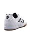 White Unisex Indoor Football Shoes Non-Slip Rubber Sole - 3