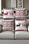 Digital Printed Soft Textured 4-Piece Throw Pillow Cover Set (43X43 cm) Krl0047