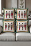 Digital Printed Soft Textured 4-Piece Throw Pillow Cover Set (43X43 cm) Krl0092