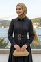 فستان أسود بحزام مزدوج - 2
