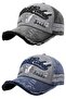 Unisex Vintage Black Rebel Embroidered Adjustable Baseball Cap Hat Set of 2 - 5