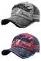 Unisex Vintage Black Rebel Embroidered Adjustable Baseball Cap Hat Set of 2