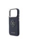 iPhone 17 Pro Compatible Case Licensed 4g Large Metal Camera Frame Pu Leather Resin Cover Blue - 6