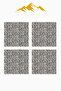 Digital Printed Soft Textured 4-Piece Throw Pillow Cover Set (43X43 cm) Krl0023 - 3