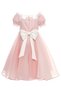 Girl's Embroidered Floral Evening Dress Tulle Event Dress & Hair Accessory – Set of 2 Ages 3-4-5-6-7 36395Pr - 4