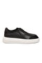 Black and White Lace-Up Men's Casual Shoes 586 m