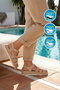 Beige Suede Genuine Leather Women's Sandals Z796 Z