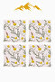 Digital Printed Soft Textured 4-Piece Throw Pillow Cover Set (43X43 cm) Krl0081 - 3